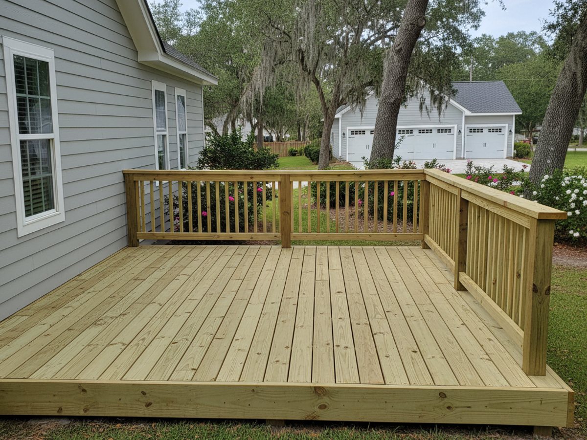Deck Resurfacing completed by Paradise Deck Solutions in Gautier, MS